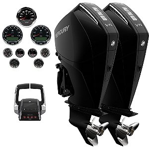 Parelha motor de popa Mercury 2X 225 HP EFI 4T V6 25" DTS Comando Eletrônico - Faturamento INSCRIÇÃO ESTADUAL E PRODUTOR RURAL REGIÃO NORTE, NORDESTE E CENTRO-OESTE