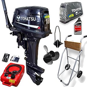 Motor de Popa Tohatsu 18 HP 2T + Special Kit - Edição Exclusiva Martinelli - - Faturamento CNPJ ou Produtor Rural (exceto SP)