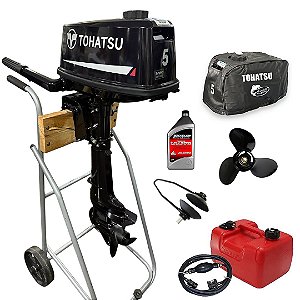 Motor de popa Tohatsu 5 HP 2T + Special Kit - Edição Exclusiva Martinelli