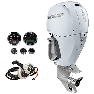 Motor de popa Mercury 150 HP EFI 4 tempos Branco XL 25 pol Hélice Inox - Faturamento INSCRIÇÃO ESTADUAL E PRODUTOR RURAL REGIÃO NORTE, NORDESTE E CENTRO-OESTE
