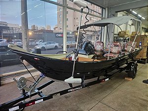 Barco Martinelli XNavigation 6.0 G3 com Mercury 50 HP ELPT 4T c/ Power Trim Fat. PJ + carreta rodoviária + acessórios de navegação