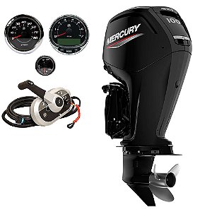 Motor de Popa Mercury 100 HP ELPT EFI CT 4T Partida Elétrica e Power Trim Rabeta 20" - Preço especial P. Rural e PJ