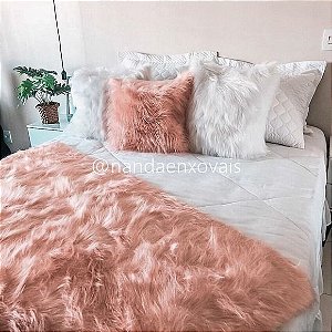 Peseira Xale De Pelo Sintetico Casal 2,00m X 80cm