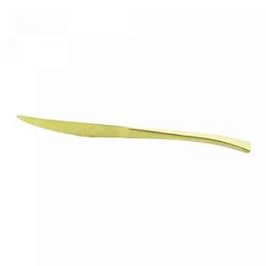 Kit 6 Facas Para Mesa De Aço Inox Berna Champanhe Fosco - Wolff