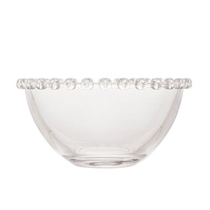 Bowl Redondo De Cristal Borda Coração 13cm X 6,5cm Lyor