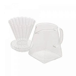 Cafeteira E Suporte Para Filtro De Vidro Borossilicato 500ml - Wolff