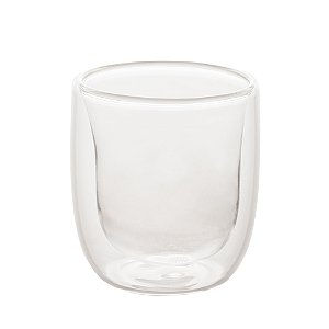 Jogo 2 Copos Para Café Parede Dupla Em Vidro Borossilicato Resistente Ao Calor 100ml - Wolff
