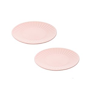 Jogo 2 Pratos Para Sobremesa De Cerâmica Colibri Rosa 19cm - Wolff