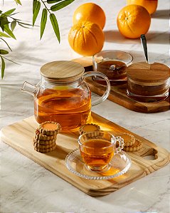 Conjunto 4 Xicaras De Café Cristal Com Pires Pearl 80ml - Wolff