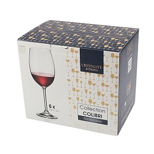 Conjunto 6 Taças De Água Cristal Ecológico Bohemia Gastro