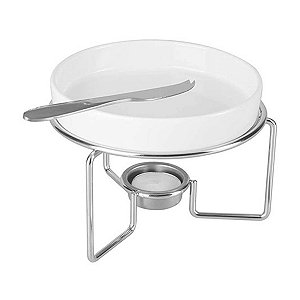 Conjunto Rechaud Para Queijo 3 Peças Bon Gourmet - Wolff