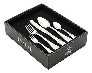 Faqueiro 30 Peças De Aço Inox Avalon - Wolff
