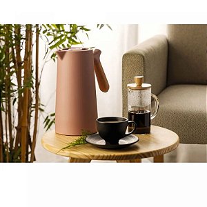 Garrafa Térmica De Plástico Com Termômetro Nude Nórdica 1l - Wolff