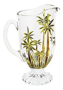 Jarra De Cristal De Chumbo Palm Tree Handpaint 1,5l - Wolff