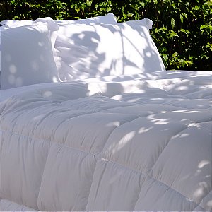 Edredom Ecopluma Toque Macio Casal 220x240cm Branco - Camesa