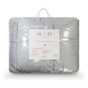 Edredom Ecopluca Toque Macio King Size 280x260cm Cinza - Camesa
