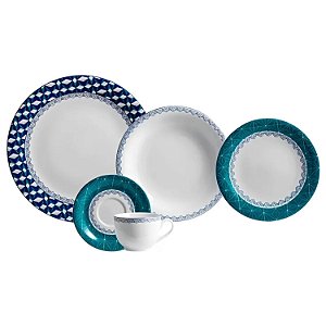Serviço De Jantar E Chá Schmidt 30 Peças Porcelana - Itacaré