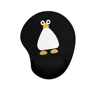 Mouse pad Ergonômico Linux Cute Tux