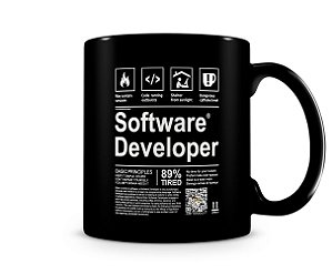 Caneca Software Developer Black