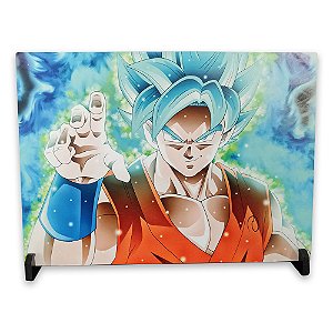 Placa Decorativa de Metal Dragon Ball Goku HD