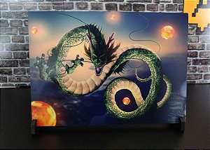 Placa Decorativa de Metal Dragon Ball Shenlong HD