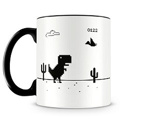 Caneca Dino Offline Preta