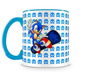 Caneca Sonic The Hedgehog Azul