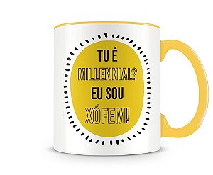 Caneca eu sou xófem amarela