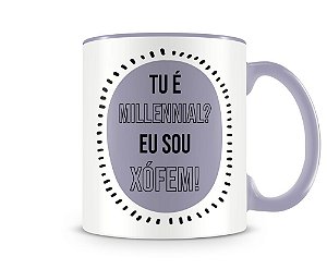 Caneca eu sou xófem lilás