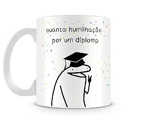 Caneca Meme Flork Gosto de Resolver as Coisas com Calma - Xicara Taco Calma  Boneco Palito Zoeira