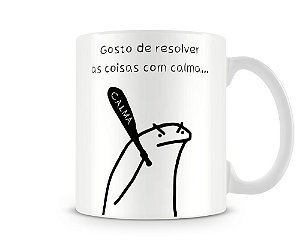 Caneca Meme Flork Ainda Não Acordei