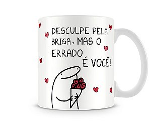 Caneca Flork Mano do Céu Boneco de Palito Meme Giria de SP