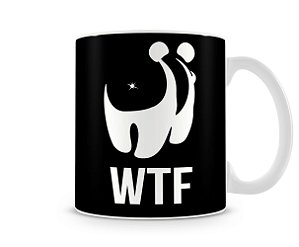 Caneca WTF GEEK What The F - 350ML