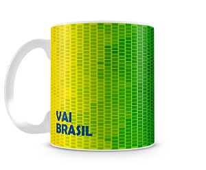 Caneca Copa do Mundo Vai Brasil