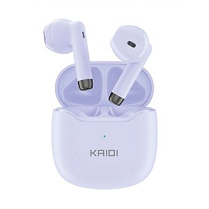 Fone De Ouvido Sem Fio Kaidi TWS Smart Touch Kd-771 Lilás