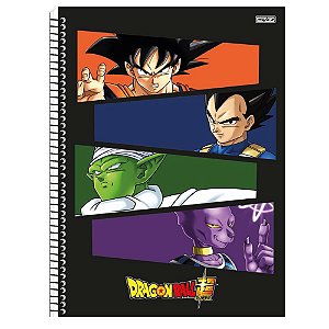 Caderno Universitário 10 Matérias Dragon ball Personagens 160 Folhas