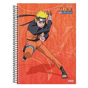 Caderno Naruto 10 Matérias Laranja