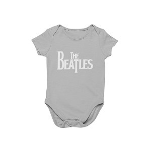 Body Bebê Algodão The Beatles Logo Mescla