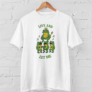 Camiseta Algodão Unissex Gnr Live And Let Die Sapos