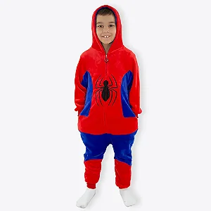Macacão Kigurumi Infantil Homem Aranha de 7 a 8 anos ZONA CRIATIVA