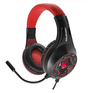 Headset Gamer PX-12 Space War TecDrive Vermelho com LED
