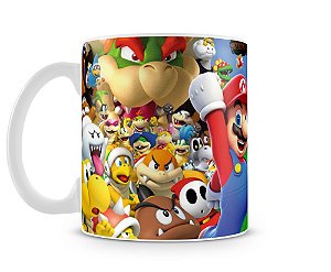 Caneca Mario Bros - Personagens