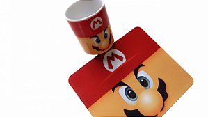 Combo Caneca + Mouse pad Mario Bros