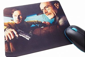 Mouse pad Breaking Bad Walter Jesse Desenho