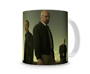 Caneca Breaking Bad Walt, Jesse e Mike