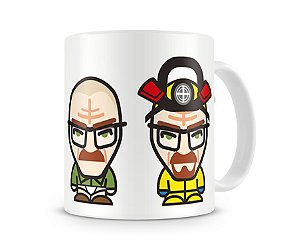 Caneca Breaking Bad Walter White Evolution Desenho