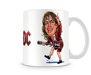 Caneca AC DC Angus Young Caricatura