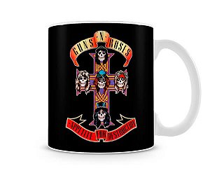 Caneca Guns N Roses Appetite for Destruction Preta