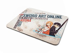 Mouse pad Sword Art Online Kirito e Asuna