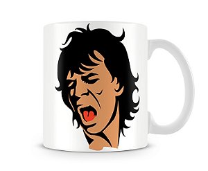 Caneca Rolling Stones Mick Jagger head